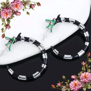 Halloween Skeleton Snake Earrings‎